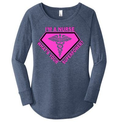 I'm A Nurse What's Your Superpower Women's Perfect Tri Tunic Long Sleeve Shirt