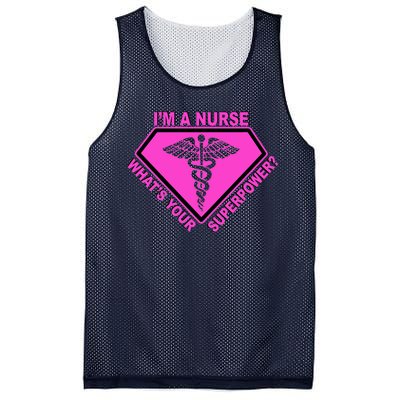 I'm A Nurse What's Your Superpower Mesh Reversible Basketball Jersey Tank