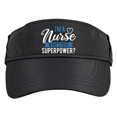 I'm A Nurse What's Your Superpower Funny Adult Drive Performance Visor
