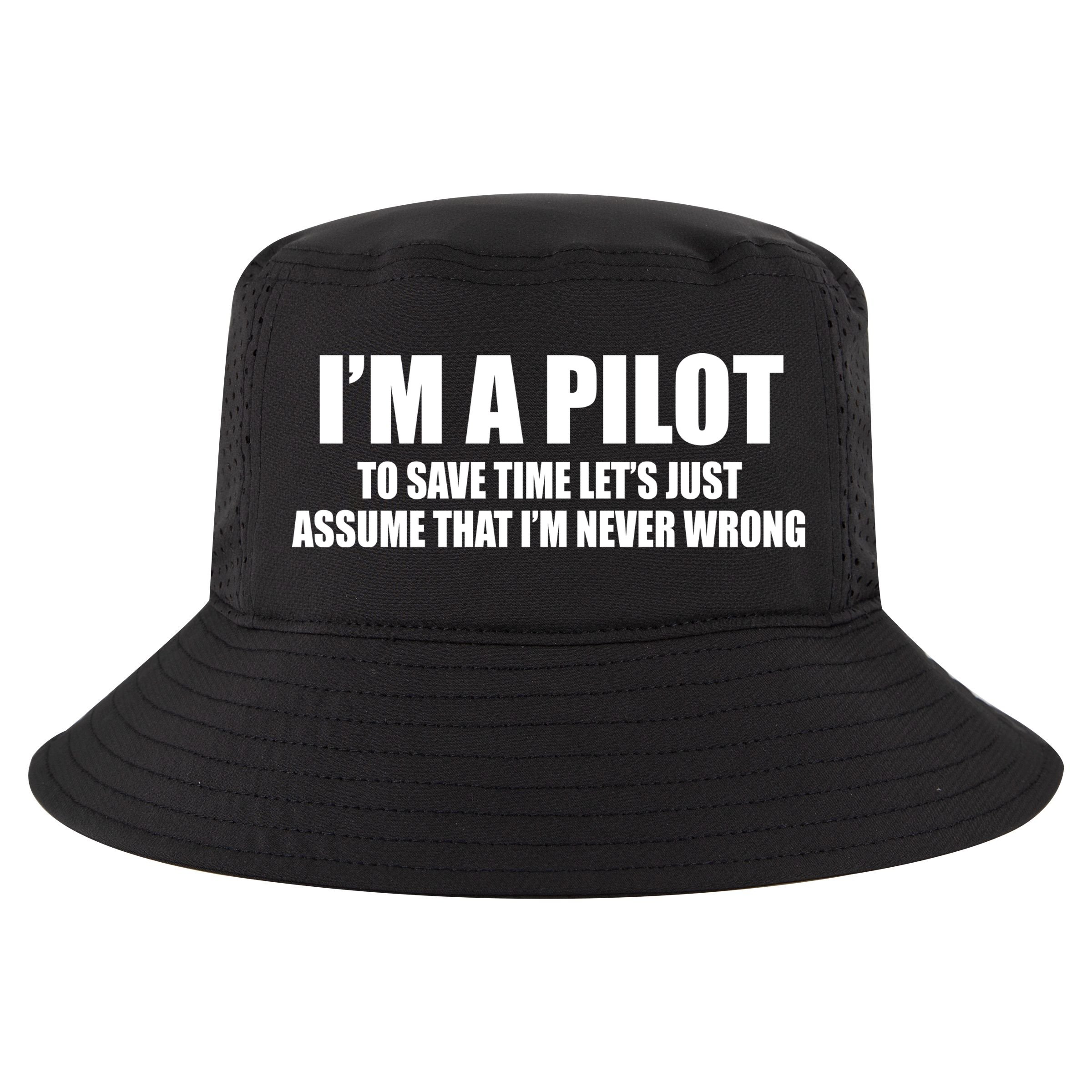 I'm A Pilot Cool Comfort Performance Bucket Hat