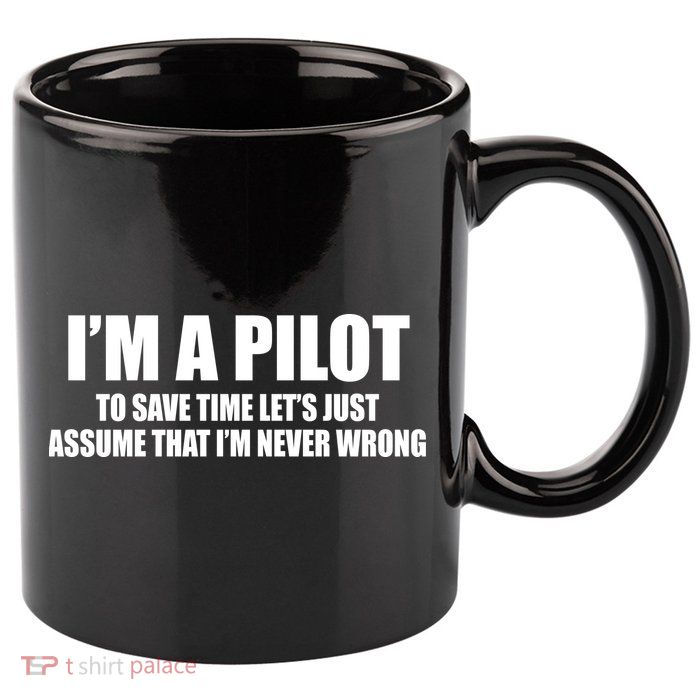 I'm A Pilot 11oz C Handle Ceramic Mug