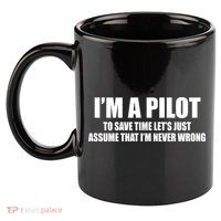 I'm A Pilot 11oz C Handle Ceramic Mug