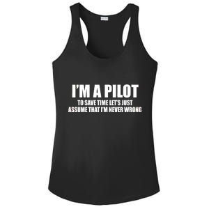 I'm A Pilot Ladies PosiCharge Competitor Racerback Tank