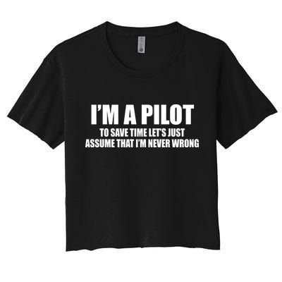 I'm A Pilot Crop Top