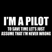 I'm A Pilot Cropped Pullover Crew