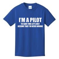 I'm A Pilot Kids T-Shirt