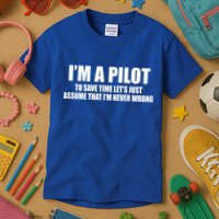 I'm A Pilot Kids T-Shirt