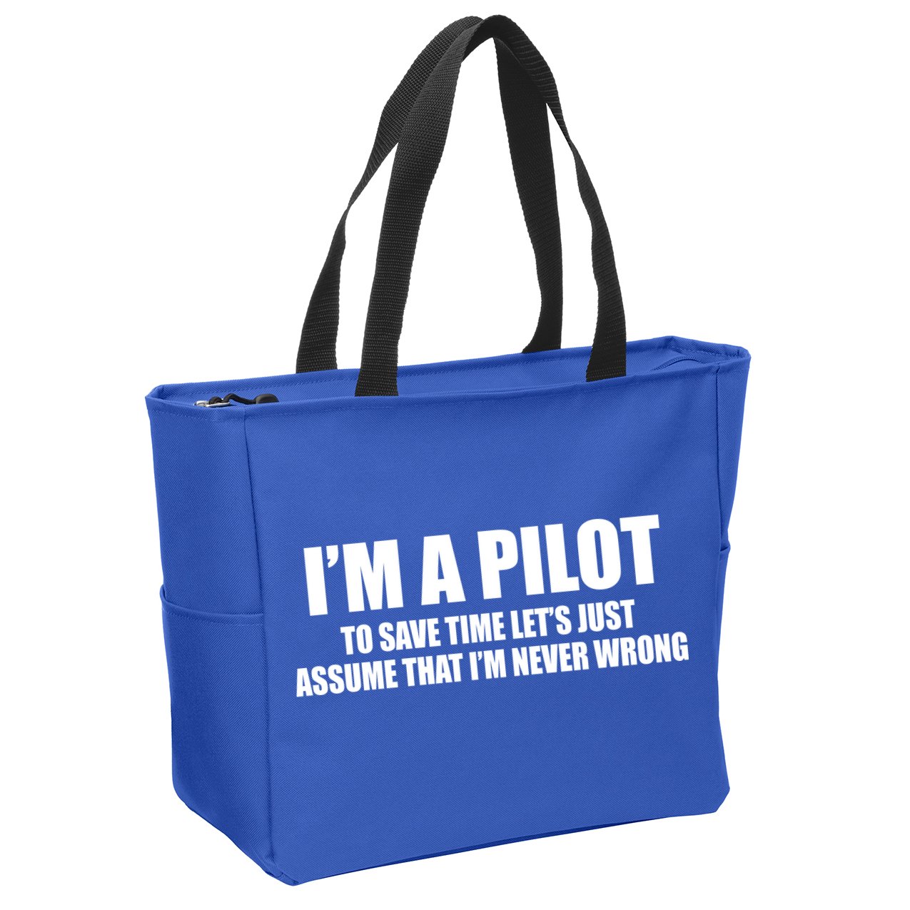 I'm A Pilot Zip Tote Bag