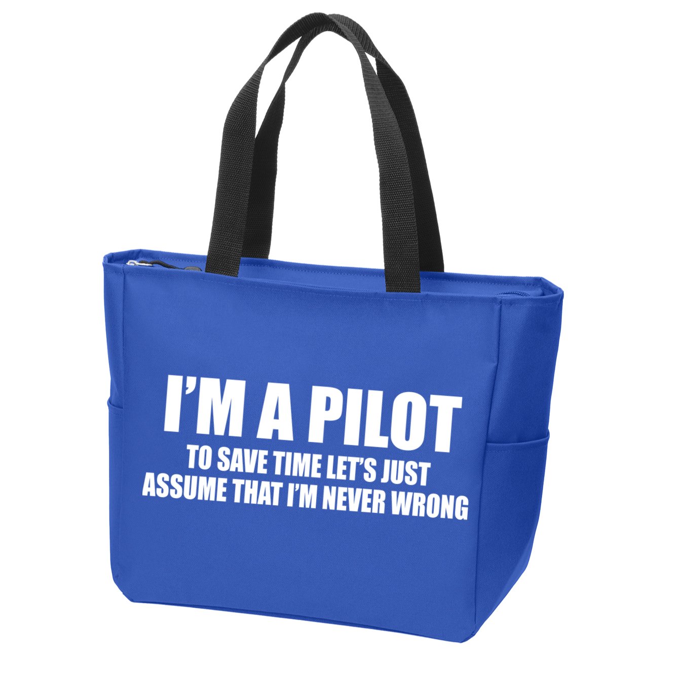 I'm A Pilot Zip Tote Bag