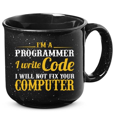 I'm A Programmer I Write Code 15oz Campfire Ceramic Mug