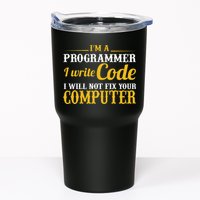 I'm A Programmer I Write Code Tumbler