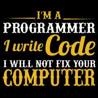 I'm A Programmer I Write Code Women's Knotted Racerback Tank