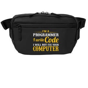 I'm A Programmer I Write Code Crossbody Pack