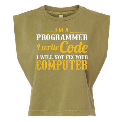 I'm A Programmer I Write Code Garment-Dyed Women's Muscle Tee