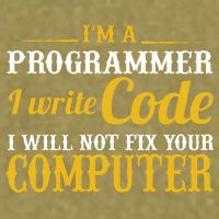 I'm A Programmer I Write Code Garment-Dyed Women's Muscle Tee