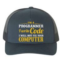 I'm A Programmer I Write Code Yupoong Adult 5-Panel Trucker Hat