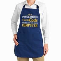 I'm A Programmer I Write Code Apron
