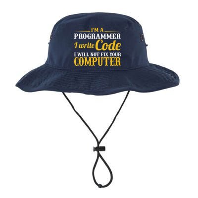 I'm A Programmer I Write Code Legacy Cool Fit Booney Bucket Hat