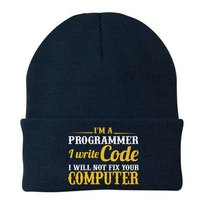 I'm A Programmer I Write Code Knit Cap Winter Beanie