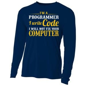 I'm A Programmer I Write Code Cooling Performance Long Sleeve Crew