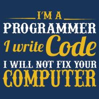 I'm A Programmer I Write Code Women's Racerback Tank