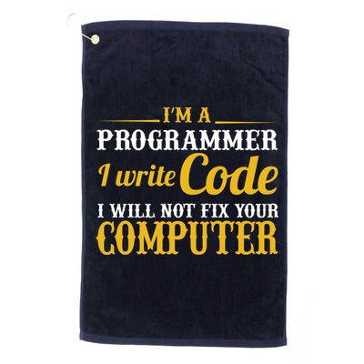 I'm A Programmer I Write Code Golf Towel