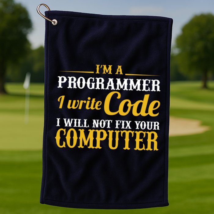 I'm A Programmer I Write Code Golf Towel