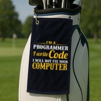 I'm A Programmer I Write Code Golf Towel