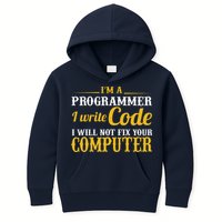 I'm A Programmer I Write Code Kids Hoodie