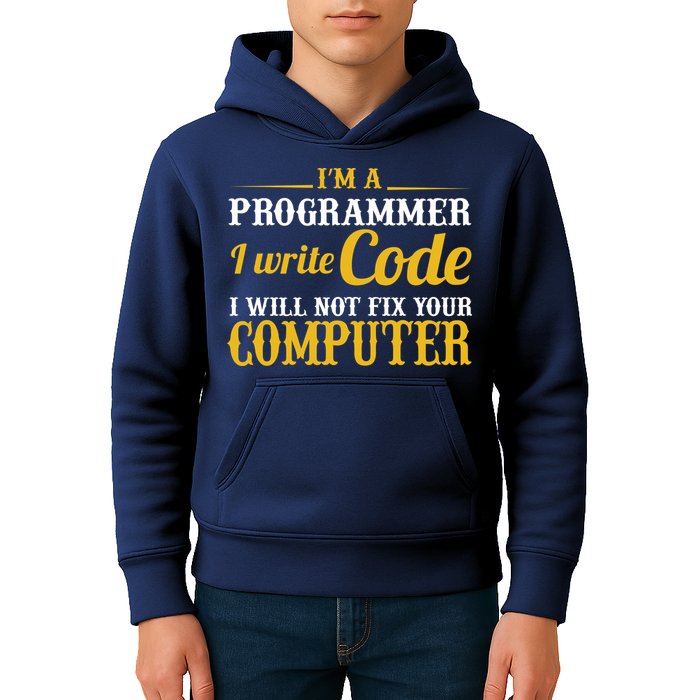 I'm A Programmer I Write Code Kids Hoodie