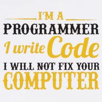 I'm A Programmer I Write Code Garment-Dyed Sweatshirt