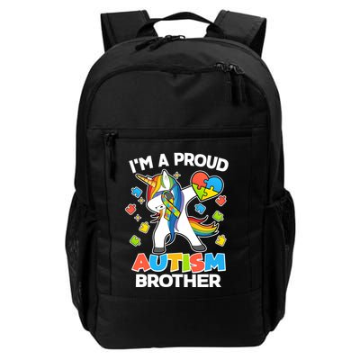 I'm A Proud Autism Brother Dabbing Unicorn Backpack