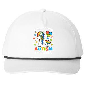 I'm A Proud Autism Brother Dabbing Unicorn Snapback Five-Panel Rope Hat