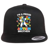 I'm A Proud Autism Brother Dabbing Unicorn Flat Bill Trucker Hat