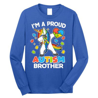 I'm A Proud Autism Brother Dabbing Unicorn Long Sleeve Shirt