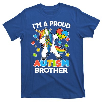 I'm A Proud Autism Brother Dabbing Unicorn T-Shirt