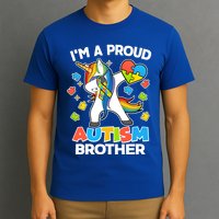 I'm A Proud Autism Brother Dabbing Unicorn T-Shirt