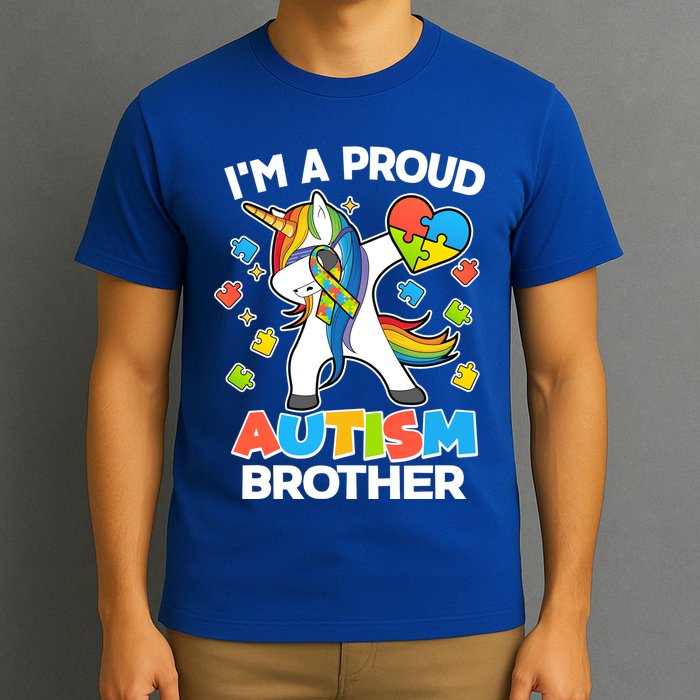 I'm A Proud Autism Brother Dabbing Unicorn T-Shirt