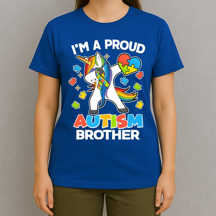 I'm A Proud Autism Brother Dabbing Unicorn T-Shirt