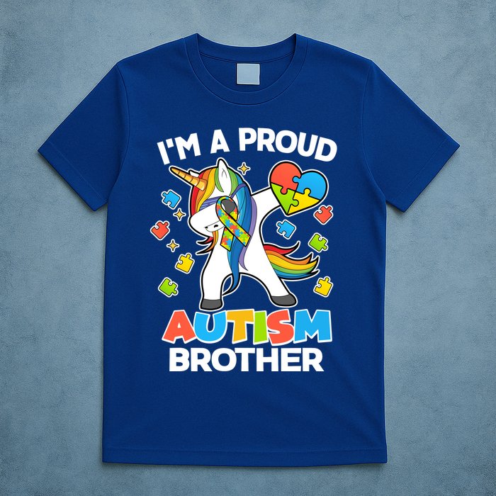 I'm A Proud Autism Brother Dabbing Unicorn T-Shirt