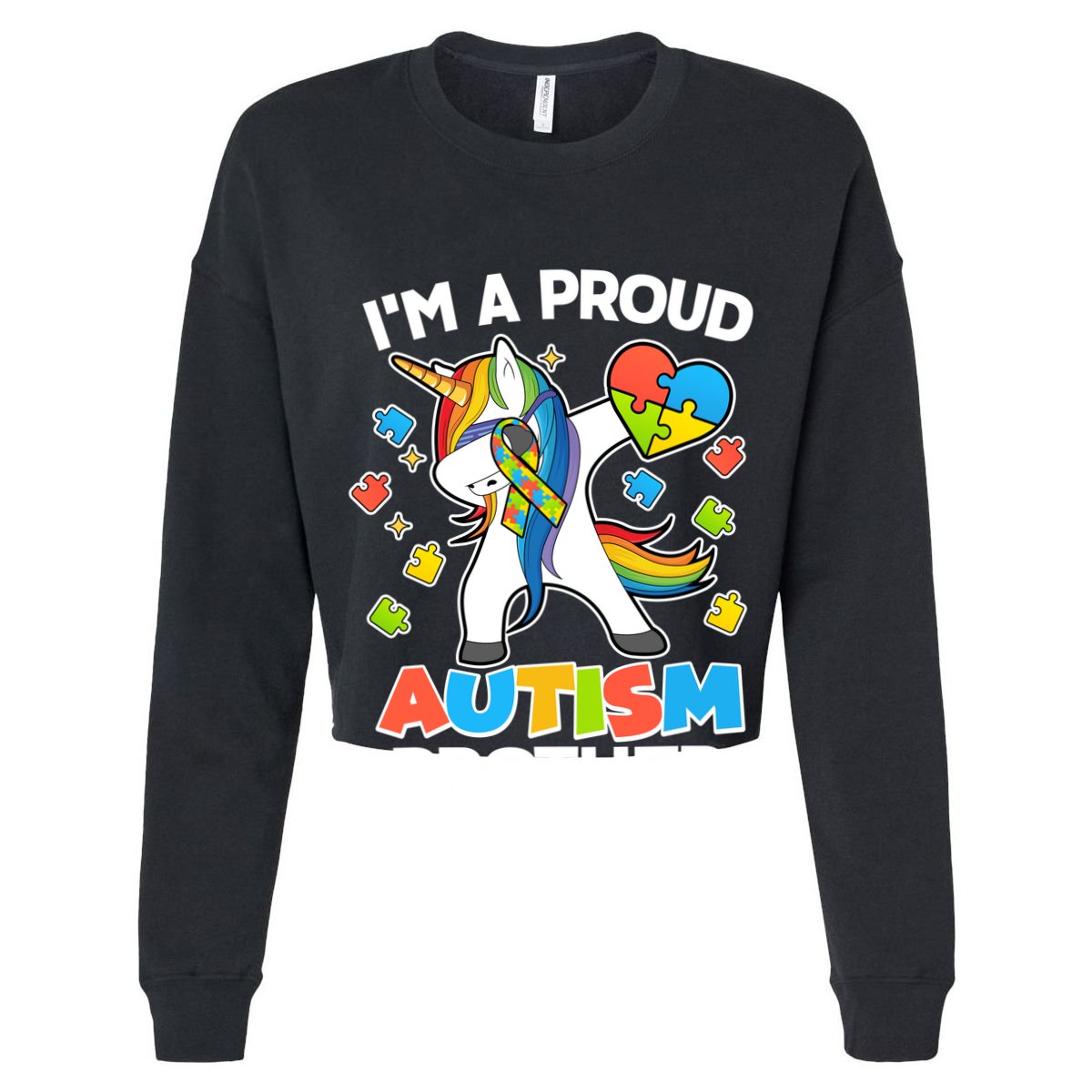 I'm A Proud Autism Brother Dabbing Unicorn Premium T-Shirt
