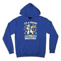 I'm A Proud Autism Brother Dabbing Unicorn Tall Hoodie