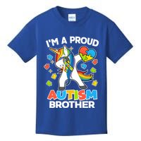 I'm A Proud Autism Brother Dabbing Unicorn Kids T-Shirt