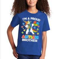 I'm A Proud Autism Brother Dabbing Unicorn Kids T-Shirt