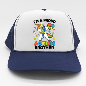 I'm A Proud Autism Brother Dabbing Unicorn Trucker Hat