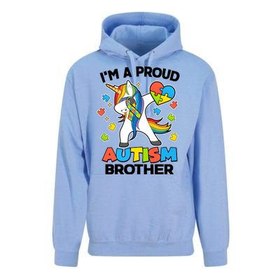 I'm A Proud Autism Brother Dabbing Unicorn Unisex Surf Hoodie