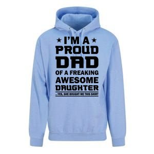 I'm A Proud Dad Of A Freaking Awesome Daughter Unisex Surf Hoodie