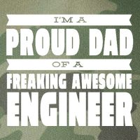 I'm A Proud Dad Of A Freaking Awesome Engineer Legacy Tie Dye Trucker Hat