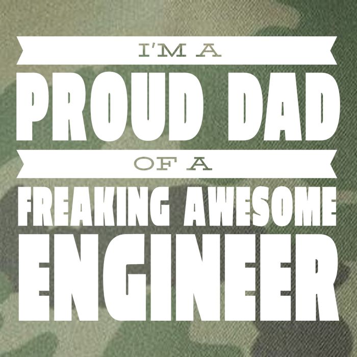I'm A Proud Dad Of A Freaking Awesome Engineer Legacy Tie Dye Trucker Hat