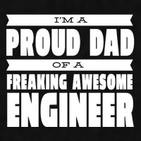 I'm A Proud Dad Of A Freaking Awesome Engineer Ladies PosiCharge Tri-Blend Wicking Tank